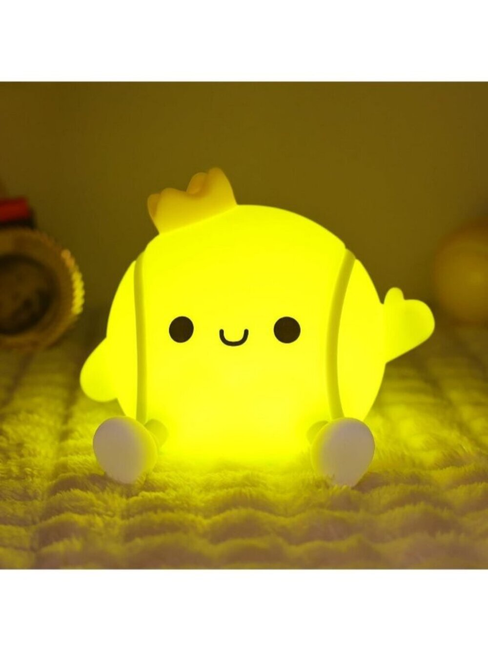 Softball Night Light Silicone Touch Control Lamp USB Rechargeable with Timer